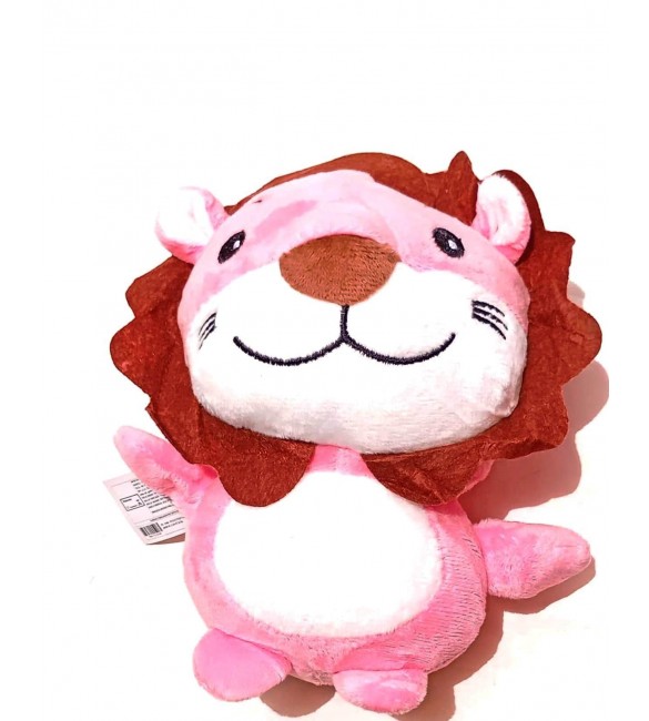Pelúcia leoa rosa 20 cm -pop kids